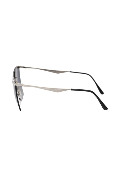 Silver Metallic Fiber Women Sunglass
