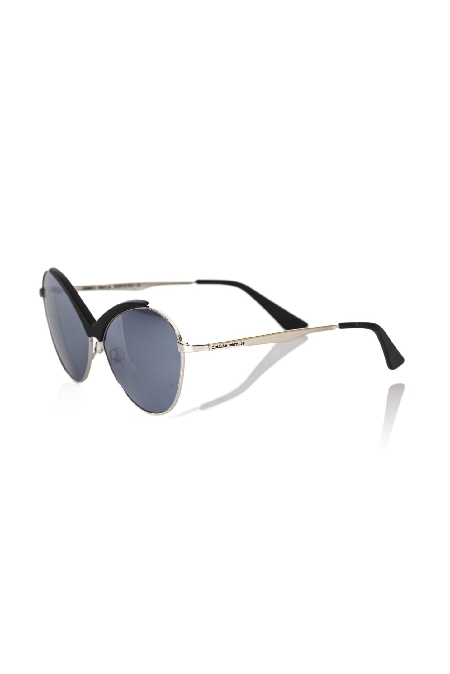 Black Metallic Fiber Women's Sunglasses