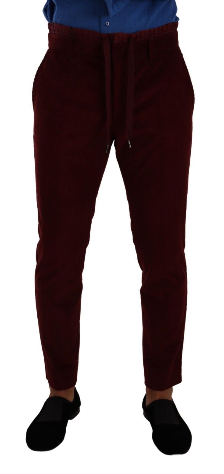 Bordeaux Velvet Mens Formal Trouser Dress Pants