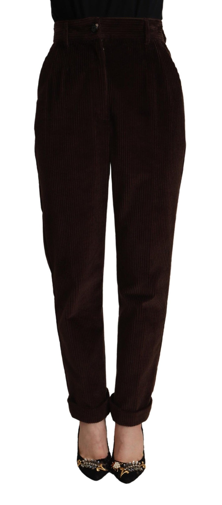 Bordeaux Corduroy Cotton Trouser Tapered Pants