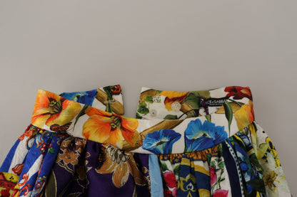 Multicolor Patchwork Sicily Long Maxi Skirt