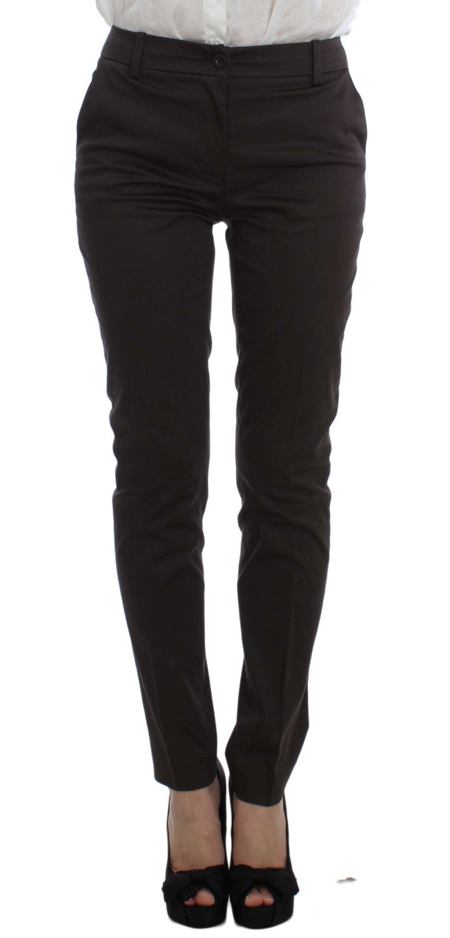 Brown Stretch Two Button Suit