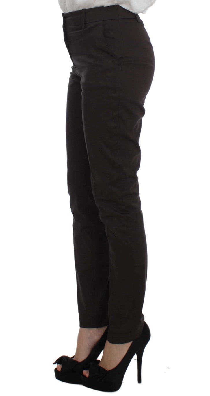 Brown Stretch Two Button Suit