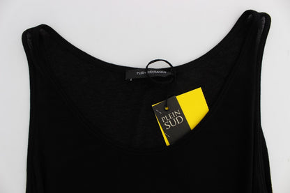 Black Stretch Sleeveless Blouse