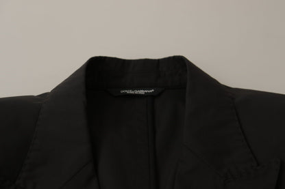 Black Single Breasted TAORMINA Breasted Blazer
