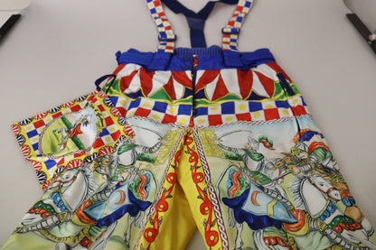 Multicolor Printed Snow Trouser Pants