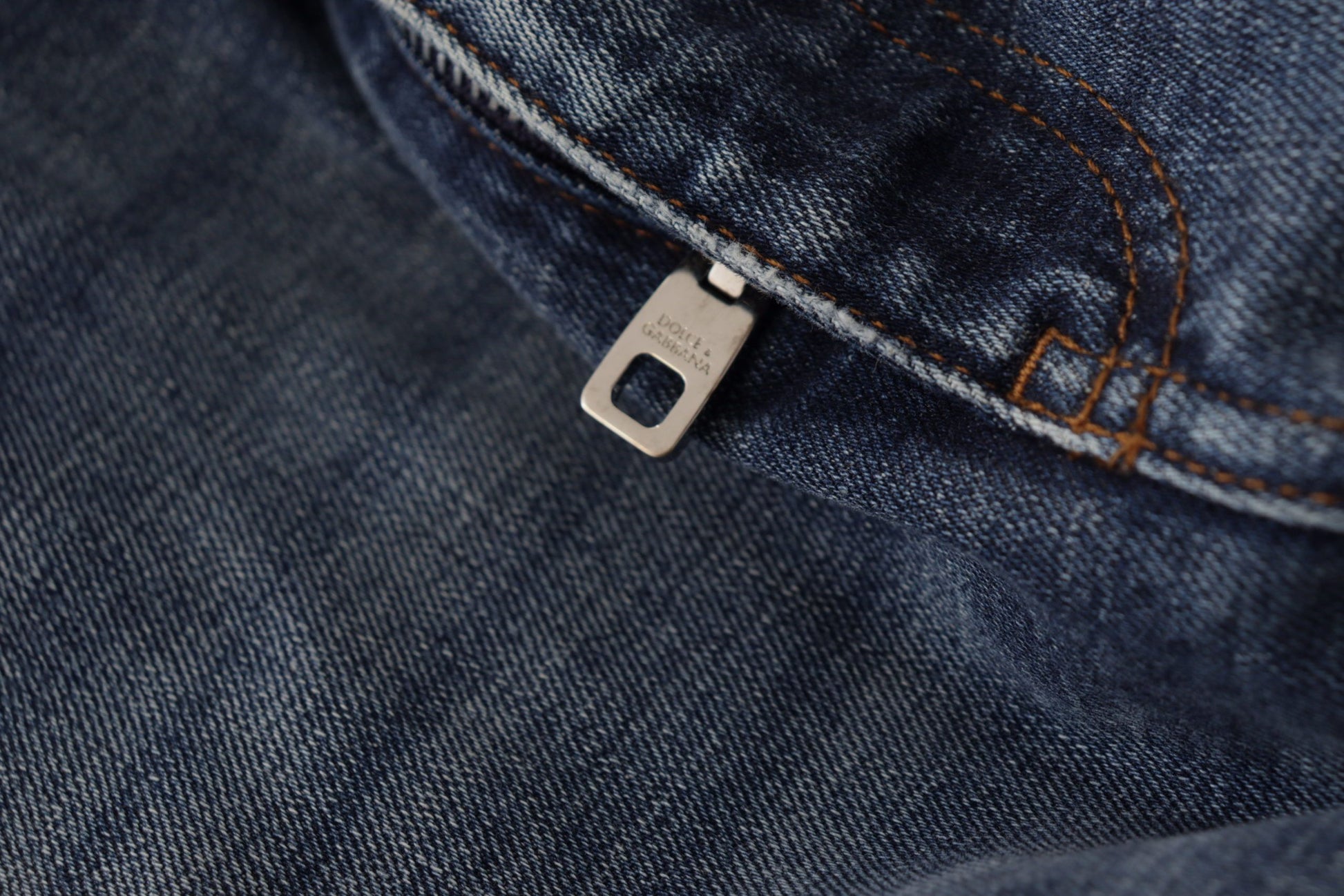 Blue Denim Crystal Embellished Pants Jeans