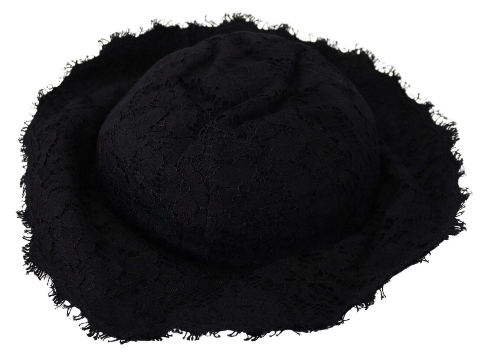 Black Cotton Wide Brim Shade Hat