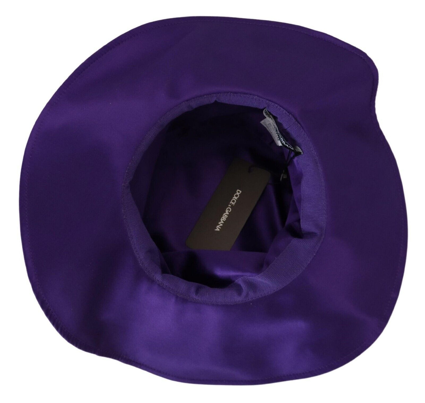 Purple Silk Stretch Top Hat