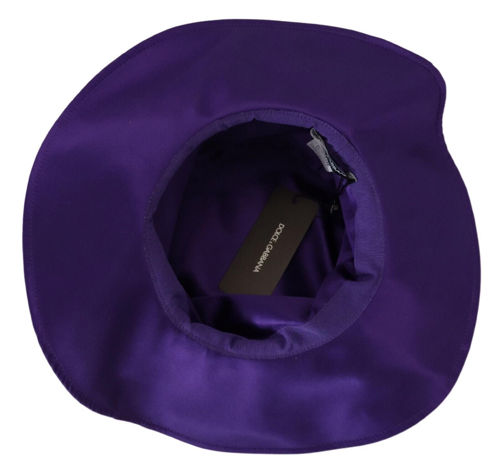 Purple Silk Stretch Top Hat