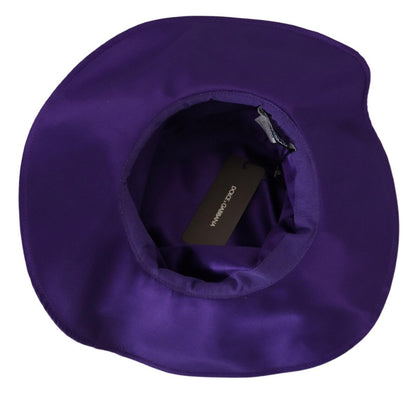 Purple Silk Stretch Top Hat
