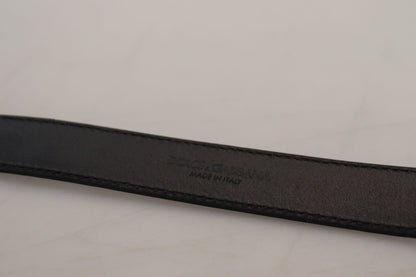 Blue Leather Silver Metal Buckle Vintage Belt