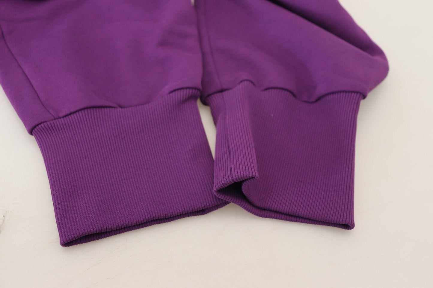 Purple Cotton Cargo Sweatpants Jogging Pants