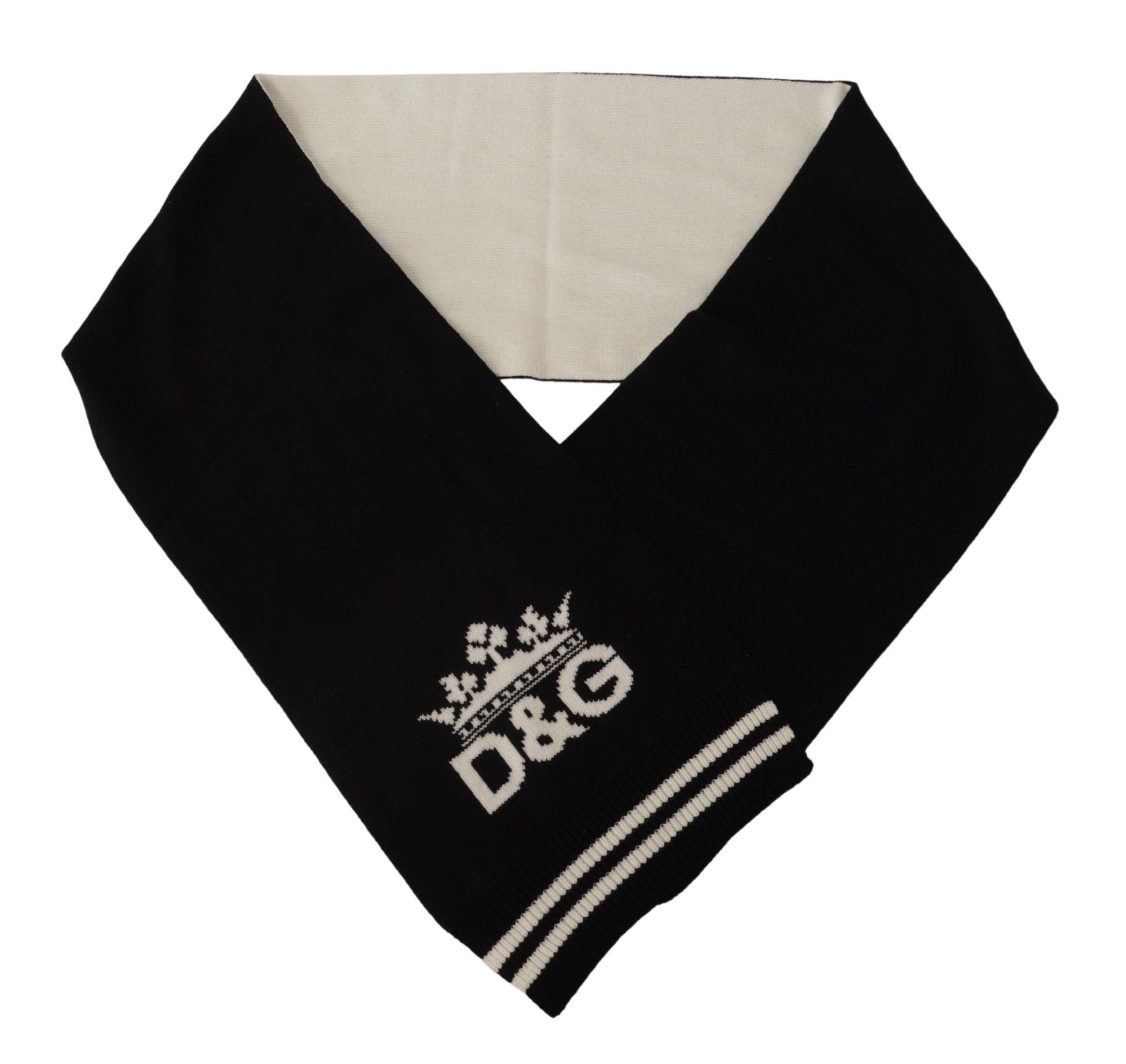 Black White Cotton DG Printed Cashmere Shawl Scarf