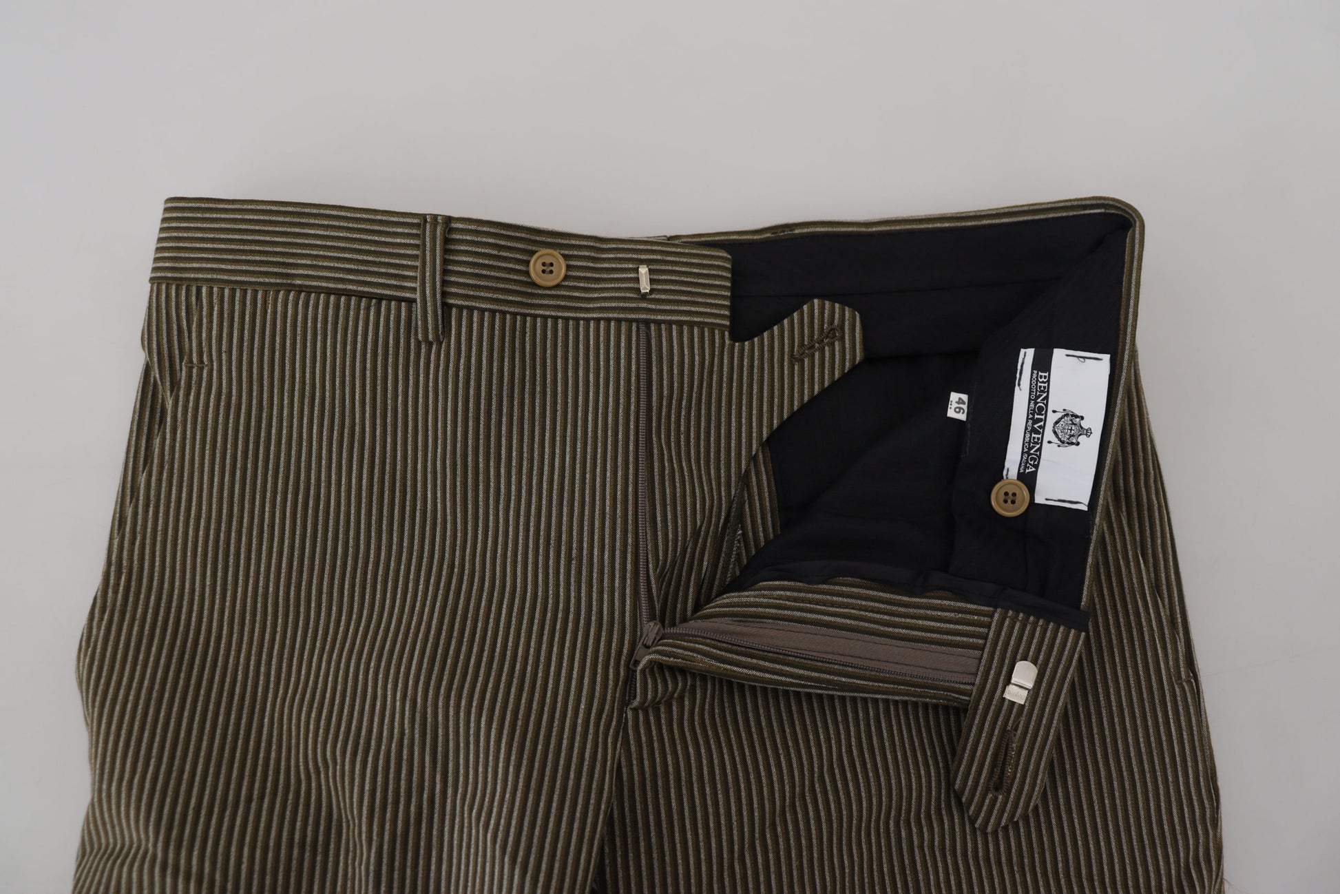 Multicolor Striped Pure Cotton Men Pants