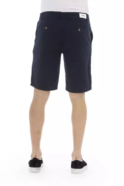 Blue Cotton Men's Bermuda Short