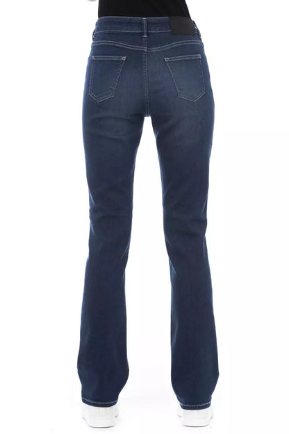 Blue Cotton Women's Jeans
