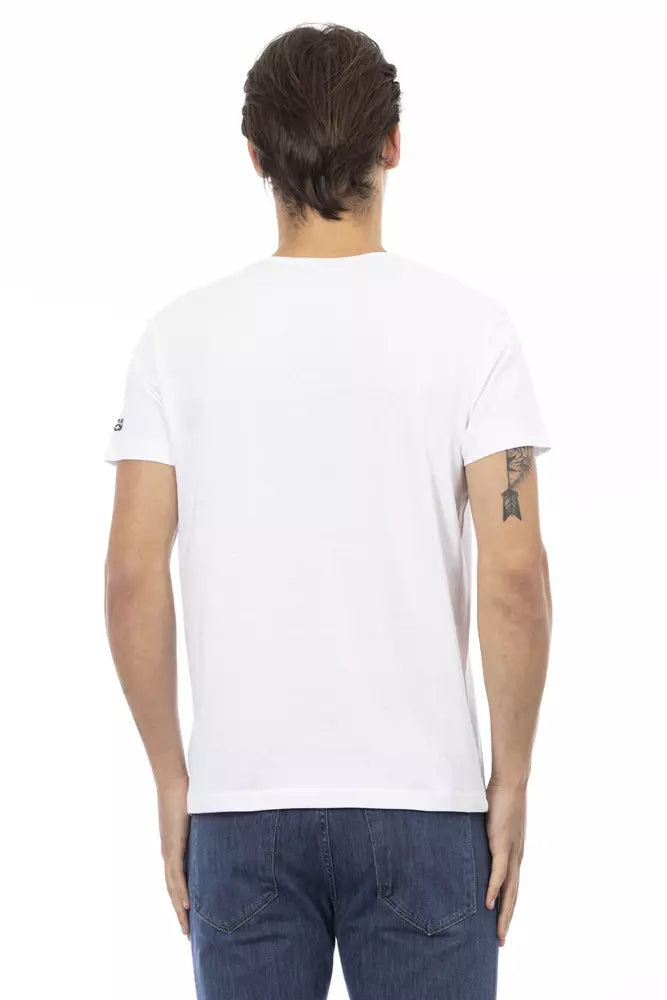 White Cotton Men's T-Shirt