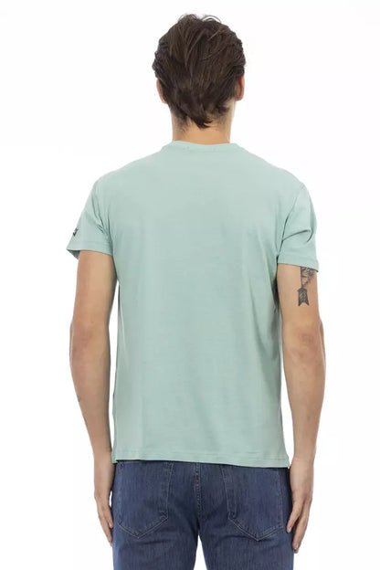 Green Cotton Men's T-Shirt