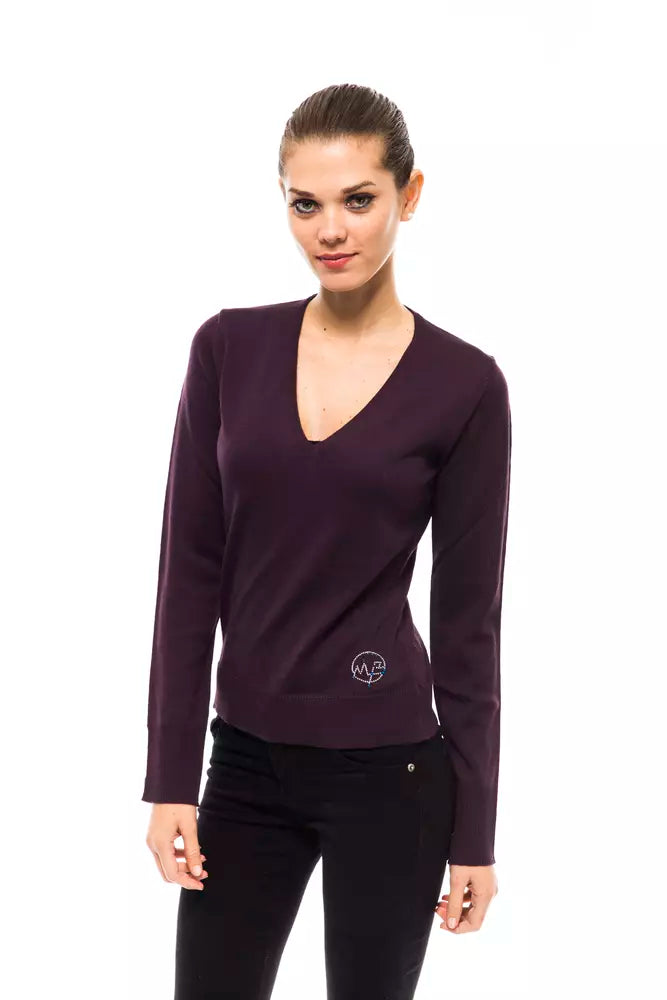 Purple Wool Women's Sweater