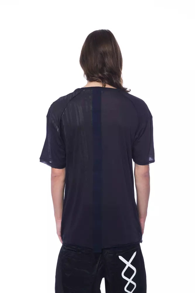 Blue Cotton Men's T-Shirt