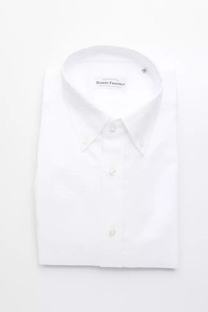 White Cotton Men's Shirt
