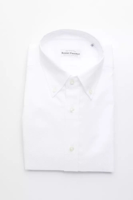 White Cotton Men's Shirt