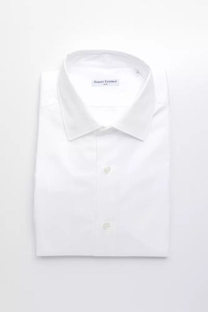 White Cotton Men's Shirt