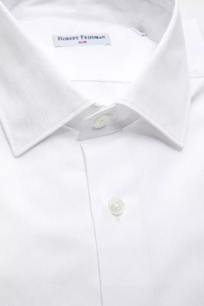 White Cotton Men's Shirt