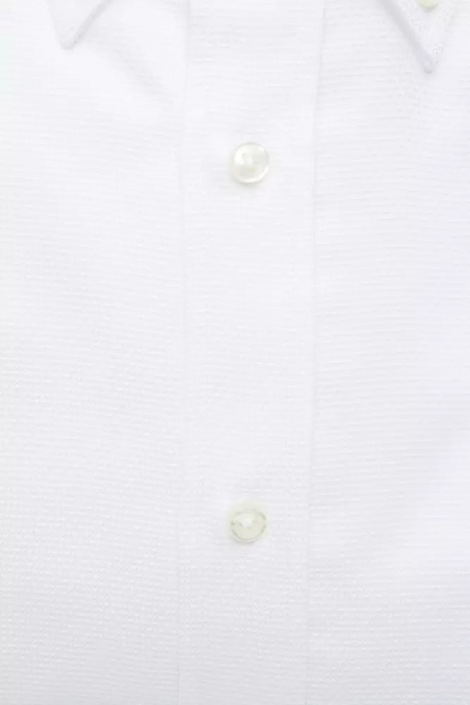 White Cotton Men's Shirt