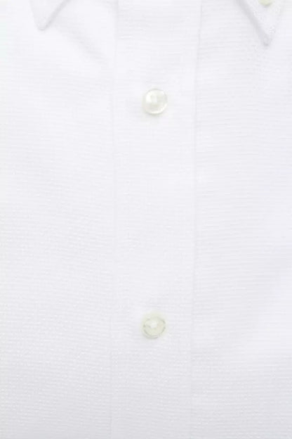 White Cotton Men's Shirt