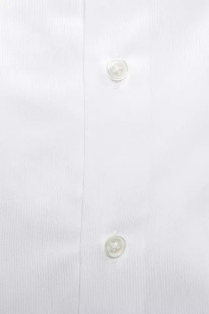 White Cotton Men's Shirt