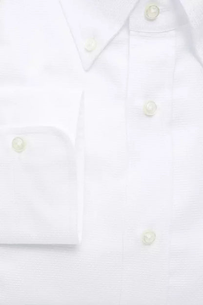 White Cotton Men's Shirt