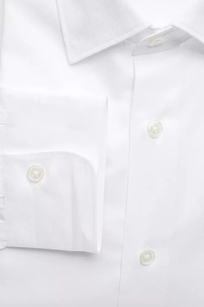 White Cotton Men's Shirt