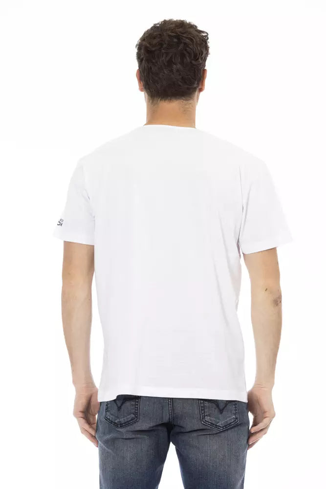White Cotton Men's T-Shirt