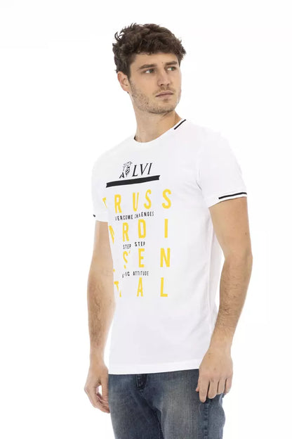 White Cotton Men's T-Shirt