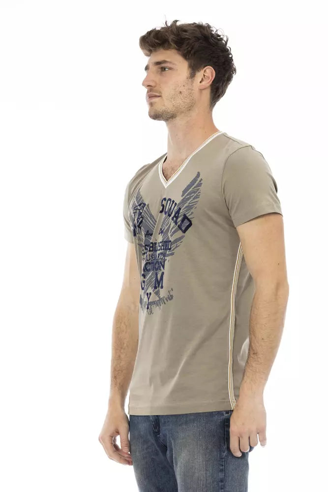 Green Cotton Men's T-Shirt