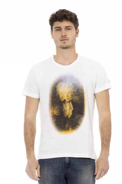 White Cotton Men's T-Shirt