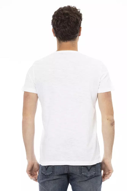 White Cotton Men's T-Shirt