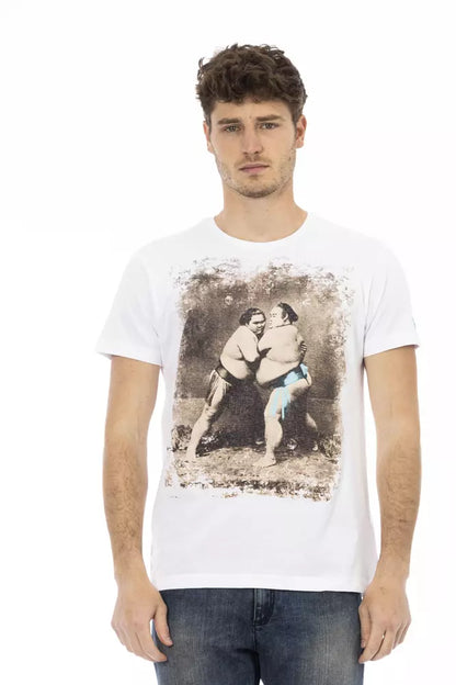 White Cotton Men's T-Shirt