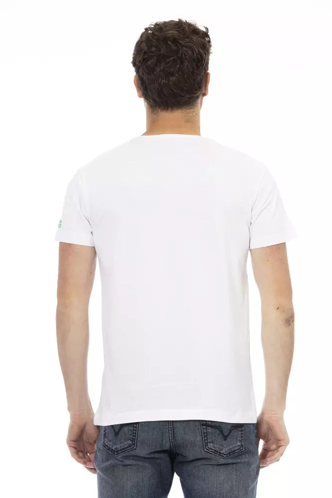 White Cotton Men's T-Shirt