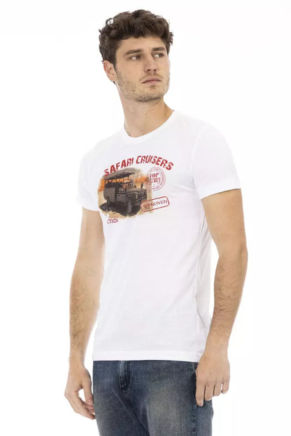 White Cotton Men's T-Shirt