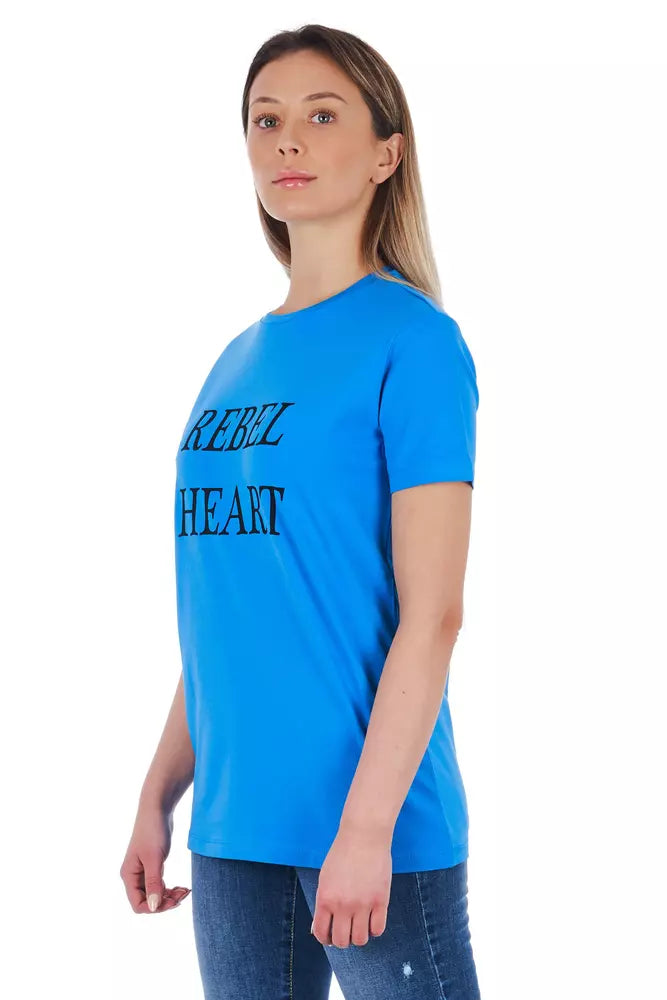 Light Blue Cotton Women Top