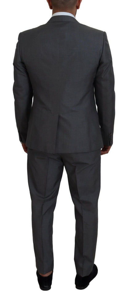Gray MARTINI 3 Piece Slim Fit Suit