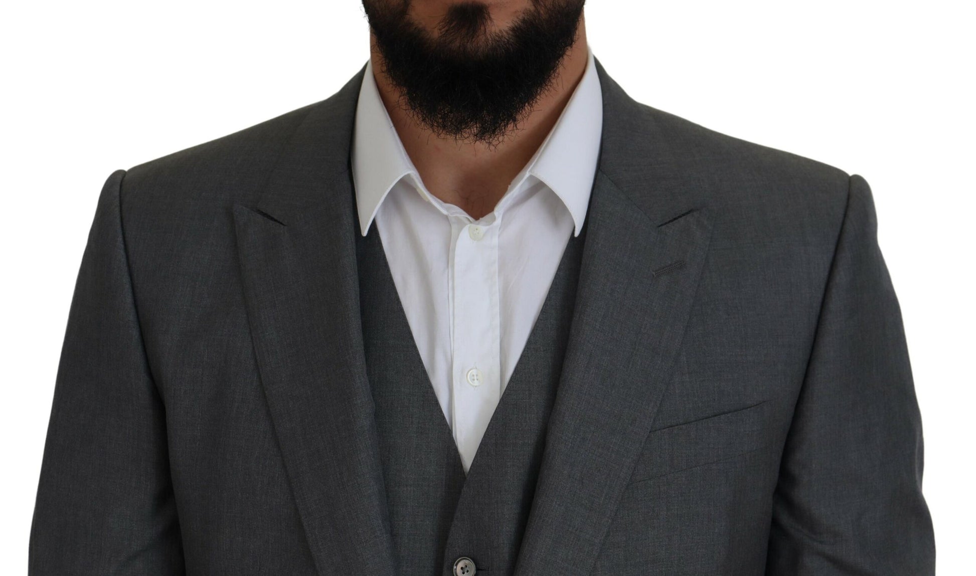 Gray MARTINI 3 Piece Slim Fit Suit