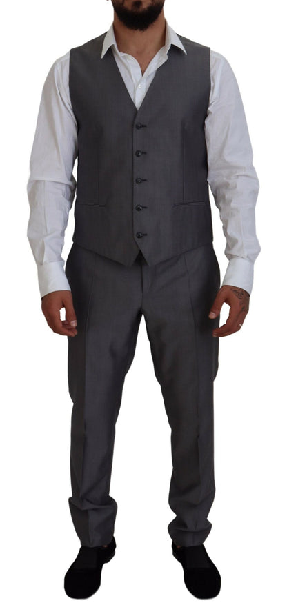 Gray SICILIA 3 Piece Slim Fit Suit
