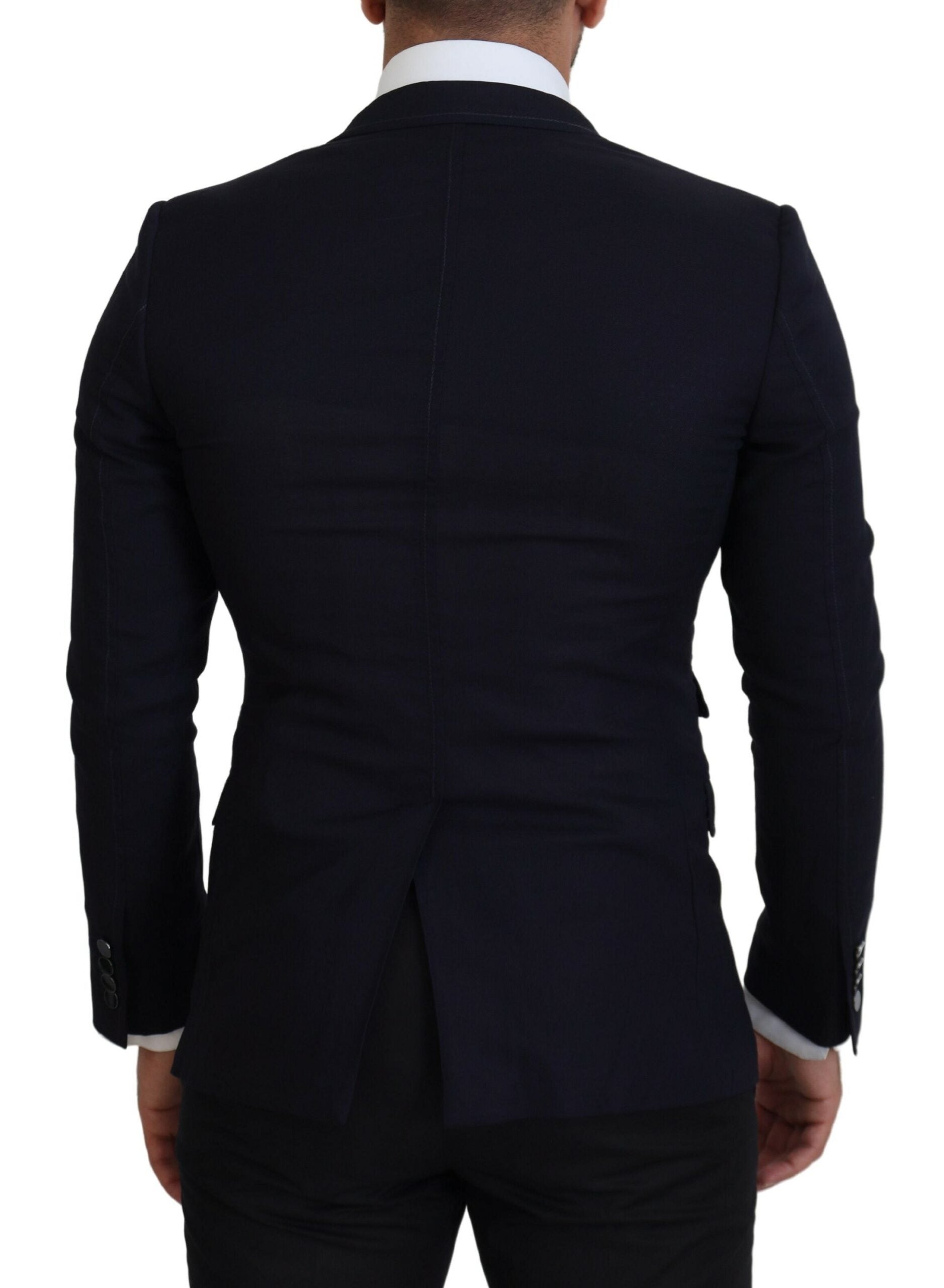 Blue Wool Formal Taormina Blazer