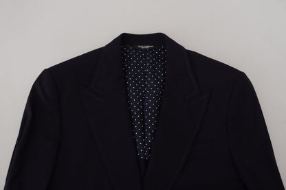 Blue Wool Formal Taormina Blazer