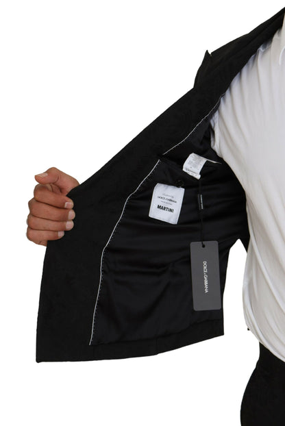 Black Polyester Men 2 Piece MARTINI Suit