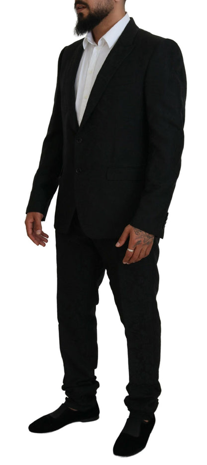 Black Single Breasted 2 Piece MARTINI Suit